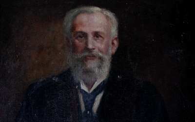 Bearded Man Oil Painting