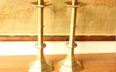 Brass Ecclesiastical Candlesticks