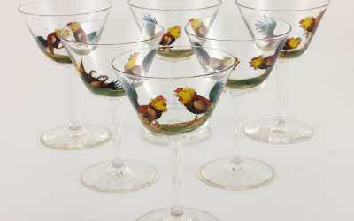 Cockerel Cocktail Glasses
