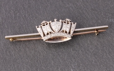 Naval Royal Crown Brooch