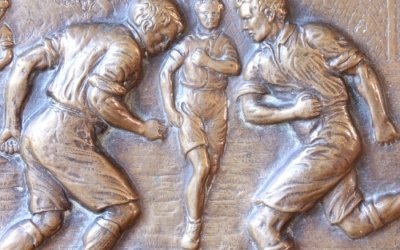 Bronze Football Plaque