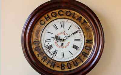 French Boutron Chocolate Clock