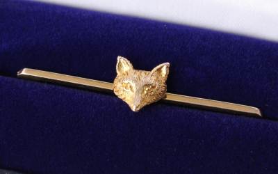 Gold Fox Brooch