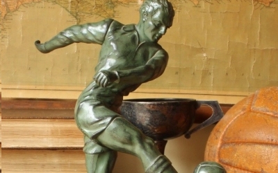 Large Football Statue