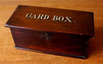 Mahogany Card Box