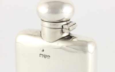Solid Silver Hip Flask