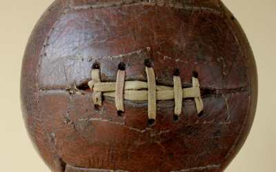 12 Panel Antique Football