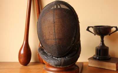 Antique Black Fencing Mask