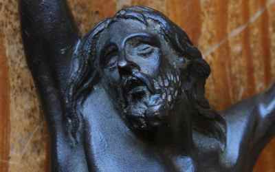 Antique Bronze Christ Figure