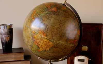 Antique Desk Globe