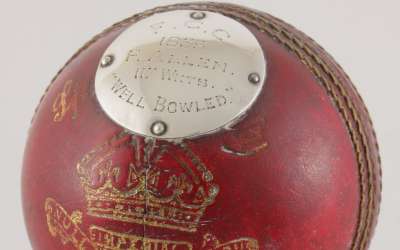 Antique FCC Cricket Trophy Ball