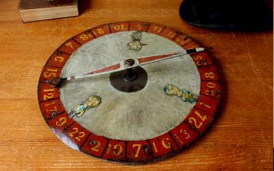 Antique Fairground Gambling Wheel