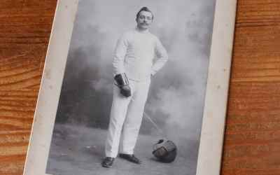 Antique French Fencing Photograph