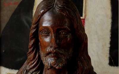 Antique Jesus Christ Carving