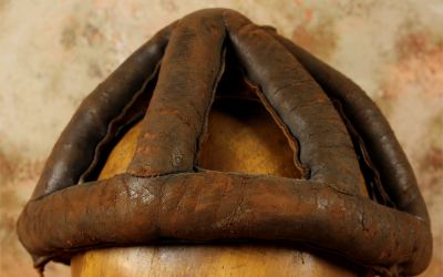 Antique Leather Cycling Helmet