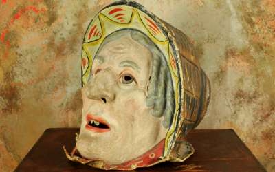 Antique Old Lady Carnival Mask