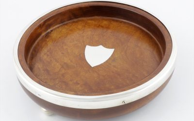 Antique Walnut Nut Bowl