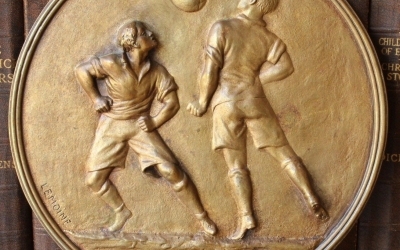 Bronze Footballer Plaque
