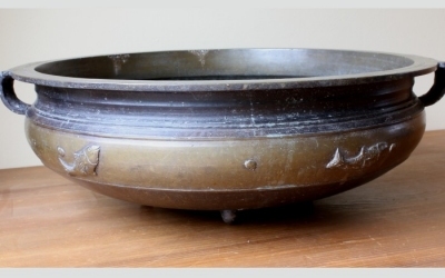 Bronze Urli. Temple Bowl.