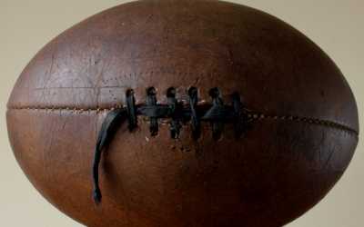 Brown Laced Rugby Ball