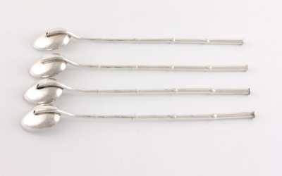 Chinese Silver Sipper Spoons