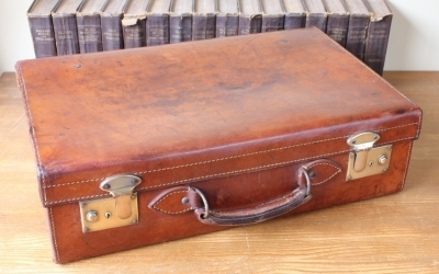 Cowhide Leather Suitcase