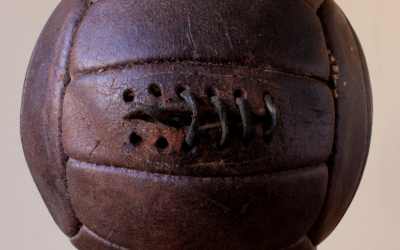 Dark Leather Vintage Football