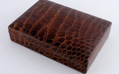Drew Croc Leather Jewellery Case