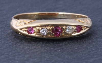 Five Stone Gypsy Ring