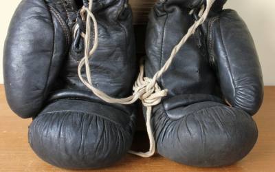 Frank Bryan Black Boxing Gloves