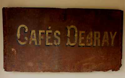 French Cafe Debray Sign