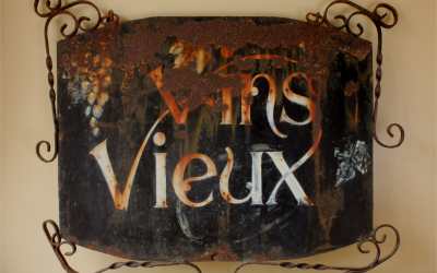 French Vins Vieux Sign