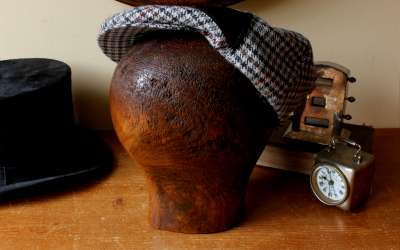 French Wood Milliner Hat Block