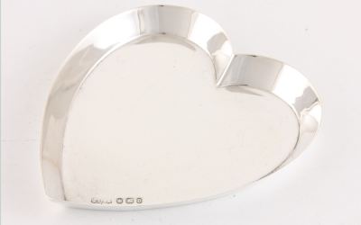 Heart Silver Pin Dish