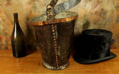 Leather Riveted Bucket