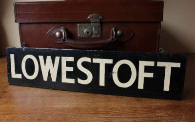 Lowestoft Antique Railway Sign
