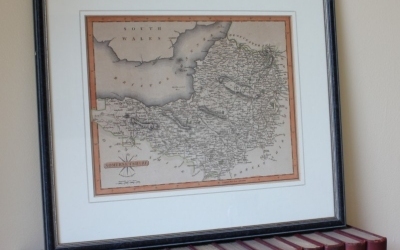 Somersetshire Antique Map