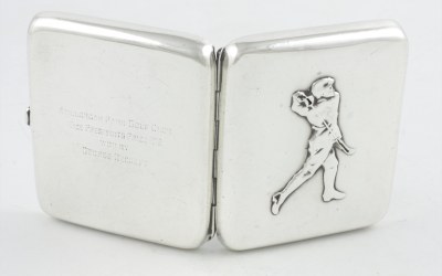 Sampson Mordan Silver Golf Case