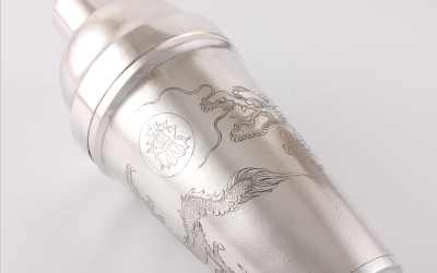 Silver Dragon Cocktail Shaker