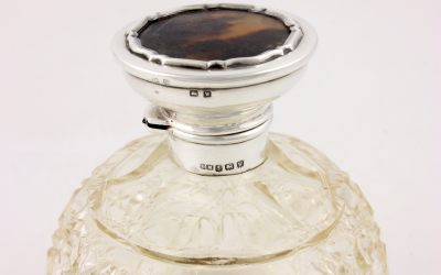 Silver Glass Scent Bottle