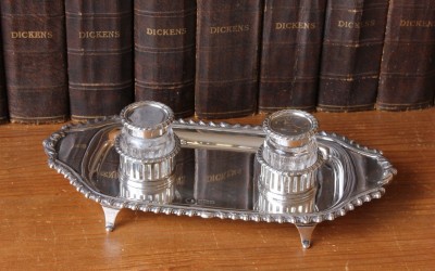 Silver Ink Stand Hutton