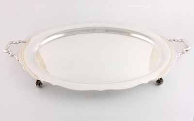 Silver Plated Footed Tray