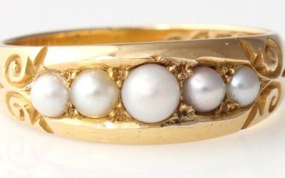 Victorian Five Pearl Ring