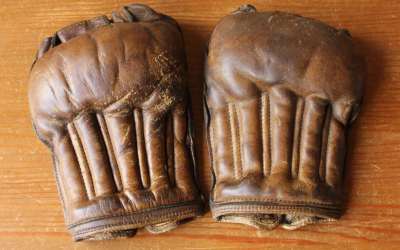 Vintage Boxing Mitts