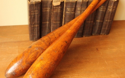Walnut Indian Clubs