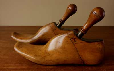 Wood Brass Shoe Last