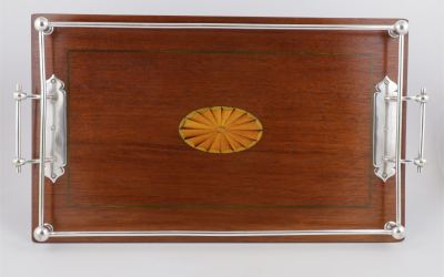 Wood Inlay Gallery Tray