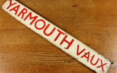 Yarmouth Vaux Station Sign