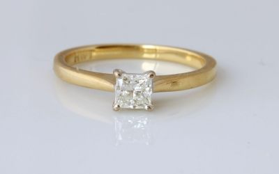 Yellow 0.38ct Solitaire Ring