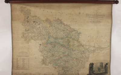 Yorkshire Wall Map 1838